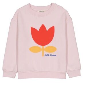NWT. HELLO SIMONE Sweet Rose Kids Sweatshirt, Size 10y (Runs small)
